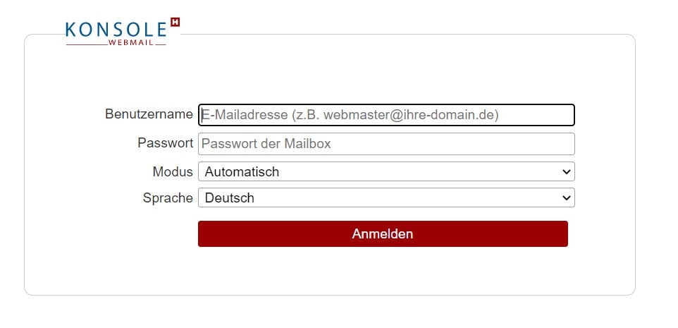 Hetzner Webmail